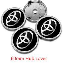 4 vnt. 56 mm 60 mm Automobilio ratlankio centrinės dalies dangteliai Ženkliukų dangteliai Lipdukai Decals Aksesuarai Toyota Prius Corolla Yaris Camry Auris Rav4