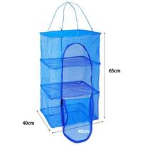 6 Tier Foldable Food Dryer Mesh Cage Insect Blocker Hanging Rack for Fruits Vegetables Fish In Kitchen Camping Use A2