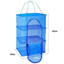 6 Tier Foldable Food Dryer Mesh Cage Insect Blocker Hanging Rack for Fruits Vegetables Fish In Kitchen Camping Use A3