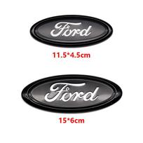 Ford 11,5cm 15cm Logotipas ABS Medžiaga Ford Fiesta Ranger Mondeo Fusion Escape Edge Focus Mustang Galinės bagažinės Emblema Priedai 1Pc 15cm