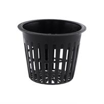 10pcs Heavy Duty Mesh Pot Net Cup Basket Hydroponic Plant Grow Clone Black black
