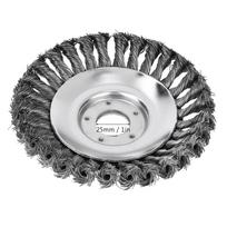 Brush Grass Wire Wheel Stainless Steel Trimmer Head Cleaning Tools for Garden (200mm)
