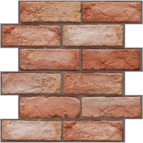 Lengvi PVC lipnios 3D sienų plokštės Drėgmei atsparios 3D dirbtinio mūro sienų plokštės Akcentinės sienos Style-D beige