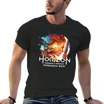 2025 model Aloy -Zero Dawn/Forbidden West T-Shirt plus size tops kawaii clothes outfits for men XXXXL black