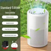 Compact Smart Air Purifier for Indoor Formaldehyde and Odor Removal Glacier White S white