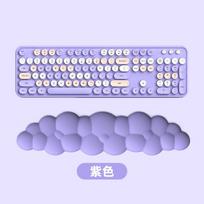 Cloud Comfort Ergonomic Mouse Pad with Wrist Rest Anti-Slip Desktop Keyboard Mat for Office Gaming PC Use A6