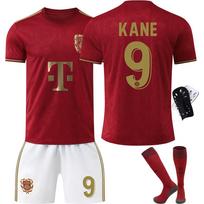 Miuncheno „Bayern“ 125-mečio marškinėliai 2526 m. sezonas Kane 9 Suaugusiųjų ir jaunimo futbolo uniformos komplektas Size 16 raudona