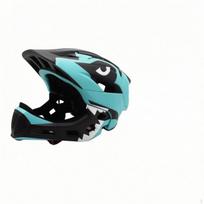 Detachable Chin Guard Helmet Hard Shell FullCoverage Biking VisorStyle Coverage for Children žalsvai mėlyna