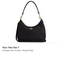 COACH Teri Pebbled Leather Crossbody Bag, Shoulder Bag Large Women's Black CV935-IMBLK One Size 1 black