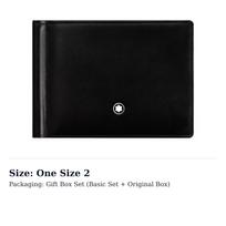 MONTBLANC Meisterstuck Dvigubo sulankstymo odinė piniginė Vyriška Juoda 5525 One Size 2 black