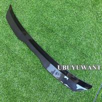 FORD FIESTA MK6 ST 2004 - 2008 ABS Plastikas Blizgus Juodas Automobilio GALINIS SPOILERIS Lūpa Fake Carbon Fiber S
