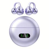 Xiaomi ausinukai su klipsu, atvirų ausų belaidžiai Bluetooth 6.0 ausinės su mikrofonu, 50 val. grojimo, ENC skambučio kokybė, IPX5 atsparumas vandeniui, sportiniai ausinukai violetinė