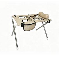 Pet Grooming Stand for Small Dogs and Cats with Eight Limb Openings, Padded Headrest, and Side Tool Storage Pocket