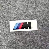 1PCS Car Fender Side Emblem Rear Trunk Badge M Logo Sticker For BMW mini M M3 M5 M6 E46 E90 F30 G20 E36 E34 G20 G30 Accessories 9cmx3cm white