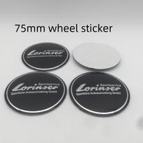 4pcs 56mm 60mm 75mm Lorinser logo Car emblem Wheel hub Center Cap Badge JYKHK7 covers sticker Styling accessories