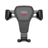 Gravitacinis automobilinis laikiklis GPS mobiliojo telefono laikiklis Ventiliacijos spaustukas Montavimo dangteliai Audi S5 S6 S7 S4 S8 TT TTS A4 B8 A3 B6 A6 C7 C6 B7 Q5 gray