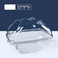 Transparent Hamster Toilet Cage Guinea Pig Mouse Box Room Hamster Bathroom  Hamster S-A