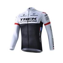 Trek Cycling Jersey Set Downhill Team Long Cycling Kit Gel Pad Bike Quick Dry APL58 S gray