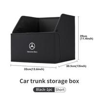 Automobilio bagažinės organizatoriaus dėžė Didelės talpos laikymo krepšys tvarkymui Mercedes Benz C180 C300 W124 W176 W177 C200 C260 GLC CLE CLA AMG black