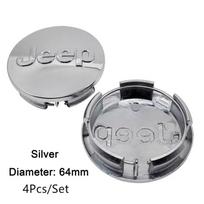 56/64 mm Automobilio ratlankių centriniai dangteliai Jeep Cherokee Renegade Tj Liberty Patriot Compass Grand Commander priedams gray