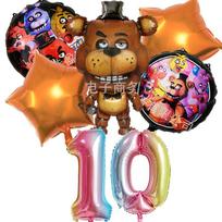 FNAF Balionų Rinkinys Penki Naktys Pas Fredį Gimtadienio Šventės Dekoracija Teminės Šventės Dekoracijos Animacinių Filmų Anime Dekoracija Balioniniai Dovanos