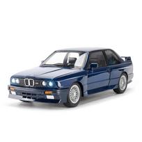 1/24 1988 BMW M3 Lydinio Automobilio Modelis Diecasts Metalinis Klasikinis Sportinis Transportas Automobilio Modelis Simuliacija Garsas Šviesa Vaikų Žaislai Dovana mėlyna