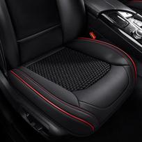 SEAMETAL Odinė Automobilio Sėdynės Užvalkalas Prabangi Priekinės Sėdynės Apsauginė Pagalvėlė Vairuotojo Sėdynės Kilimėlis 1 vnt. 1pc front seat juoda/raudona