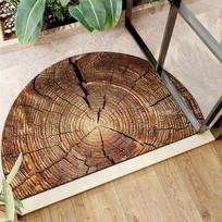 Pusapvalė akmenukų grindų kilimėlis Paplūdimio kriauklių grindų kilimėlis Įėjimo durų kilimėlis Vonios kambario grindų kilimėlis 80 * 120cm