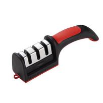 Universal 3-Stage Kitchen Knife & 4-Stage Scissor Sharpener black