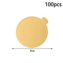 100 vnt. 8/9 cm auksiniai torto pagrindai, vienkartinės apvalios putėsių deserto lėkštės, maistinis popierinis padėkliukas, torto ekspozicinis padėklas, kepimo priedai, įrankiai L beige