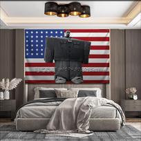 JAV K-Kanye West YE Juokinga Vėliava Sodo Vėliavoms Šventės Svetainei Namų Balkono Sienos Dekoras Vėliava Miegamojo Gobelenas Lauko 29x37in gray