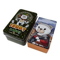 Aukščiausios kokybės tarot kortų kaladė su folijos štampavimu, geležinėje dėžutėje ir popierinėmis instrukcijomis