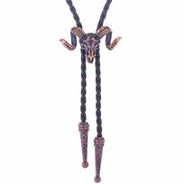 Bolo Tie for Male Teens Cowboy Western Cowgirl Sweater Shirt Decors Necktie gray