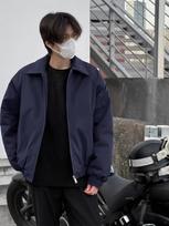 Men's Hong Kong Style Cotton Padded Bomber Jacket - Warm, Thickened Outerwear for Autumn/Winter Motorcycle Fashion. XL black