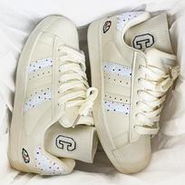 New couple skateboard shoes Hong Kong style ins super fire casual student board shoes 44 smėlis