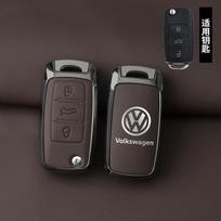 VOLKSWAGEN VW Metalinis Odinis Automobilio Raktų Dėklas Laikiklis Korpusas Fobas VW Volkswagen Polo Tiguan Passat Golf Jetta Lavida Raktų Grandinėlė black
