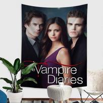 Vampyrų dienoraščiai Klasikinis filmas Animacinis paveikslas Sieninė drobė Svetainei Namams Bendrabučio Dekoras INS Namų Dekoras 74x94cm(29x37in) gray