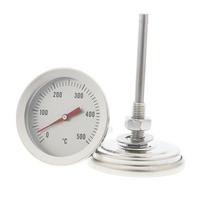 Wood Smoker Temperature Gauge Grill Pit Thermometer for Barbecue Meat Cooking 1 white