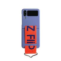 Skirta Samsung Galaxy Z Flip 7 6 4 5 Madingas dėklas Su pintomis riešo juostelėmis Telefono dėklas Skirta Samsung Z Flip 6 4 3 5 Minkštas silikoninis juostelės dangtelis For Samsung Z Flip 5 gray