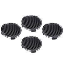 4PCS Wheel Center Cap Waterproofing Multifunctional 74mm OD 69mm ID Automotive Center Hub Cap black