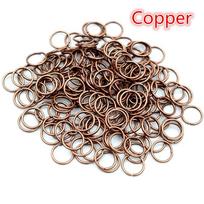 200pcs/Lot 3/4/5/6/7/8/10/12mm Metal DIY Jewelry Findings Open Single Loops Jump Rings & Split Ring for jewelry making 0.7x7mm 200pcs
