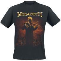 Rip Nuclear Logo Megadeth 3D spausdinti marškinėliai Retro Metal Rock grupės raštas Viršutinė dalis Vasaros mada Atsitiktinis trumpomis rankovėmis Gatvės apranga S brown