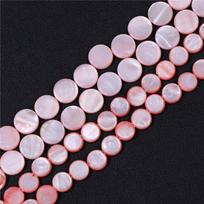 8MM 10MM Mother Of Pearl Shell Slice Beads Flat Round Shape Beads Charm For Jewelry Making Accessories Bracelet Necklace Earring 10MM About 36PCS black