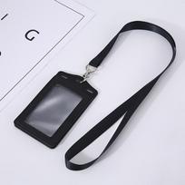 Card Holder with Card Slots Transparent Badge Holder Tri-fold Card Holder Neck Hanging ID Card Holder Multiple Colors To Choose juoda