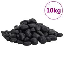 Polished Pebbles 10 kg Black 2 5 cm