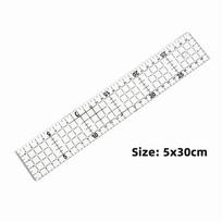 Multi-Size Quilting Rulers Clear Mark Quilters Tools Square Quilting Rulers  Sewing Projects 5x30cm-Style2 white
