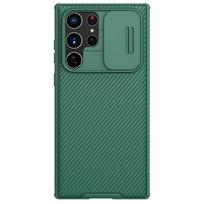 Samsung Galaxy S22 Ultra telefono dėklas, NILLKIN Kameros apsauga Stumdomas Apsauginis Dangtelis Objektyvo Apsauginis Dėklas Galaxy S22 Ultra for Galaxy A72 žalia