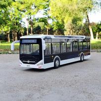 Didelis Elektrinis Turistinis Žaislas Eismo Autobusas Lydinio Keleivinio Automobilio Modelis Metalinis Liejamas Žaislas Verslo Autobuso Modelis Garsas Šviesa Vaikų Dovana balta