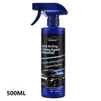500ML Car Polish Wax Spray Ceramic Coating Nano Car Paint Protection Sealant | Hydrophobic Glass Shine & Plastic Trim Restorer 500ML black