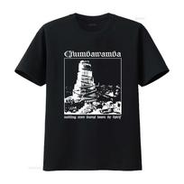 Chumbawamba Tower Print T Shirt Full Sizes S 4XL Rock Band Inspired Design Casual Unisex Sligh XS gray